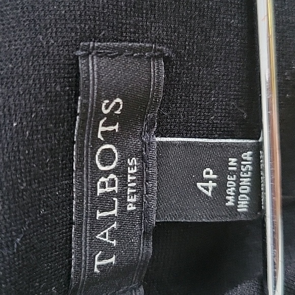 Talbots Black Form-fitting Dress Sz 4P NWT - Picture 4 of 8